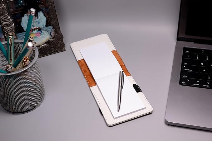 LaserGram Mini Padfolio with Notepad and Pen, CNA Certified Nurse Assistant, Personalized Engraving Included (White)