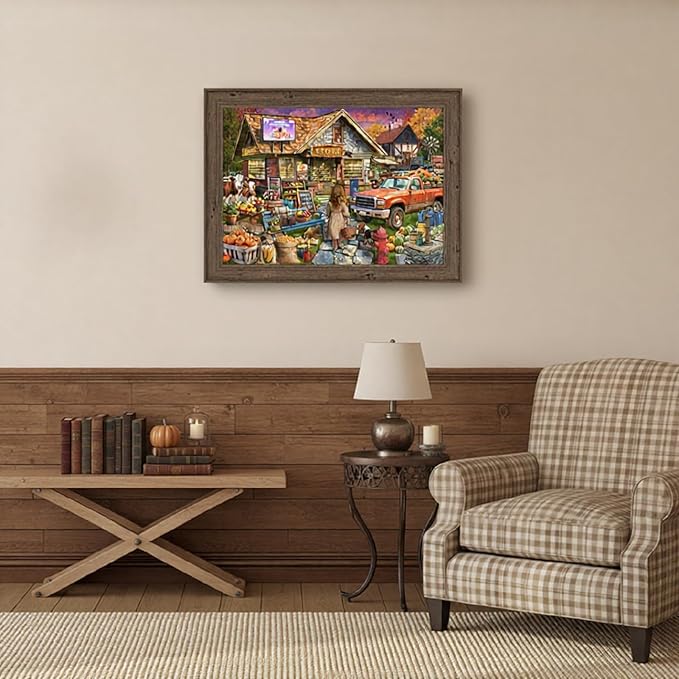 Naturelish Town Store Jigsaw Puzzles for Adults 1000 Pieces, Difficult Puzzles Perfect for Game Night, Great Gift Idea, Size 26.65 x 19.25 in