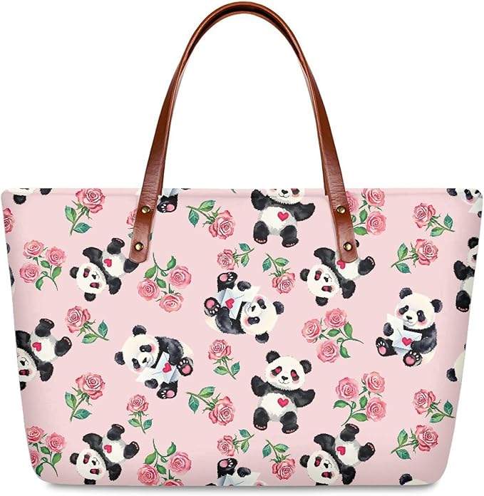 Womens Zip Up Tote Handbag Daisy Print Large Capacity Tote Purse Handbag Big Tote Bag Purse For Work Laptop