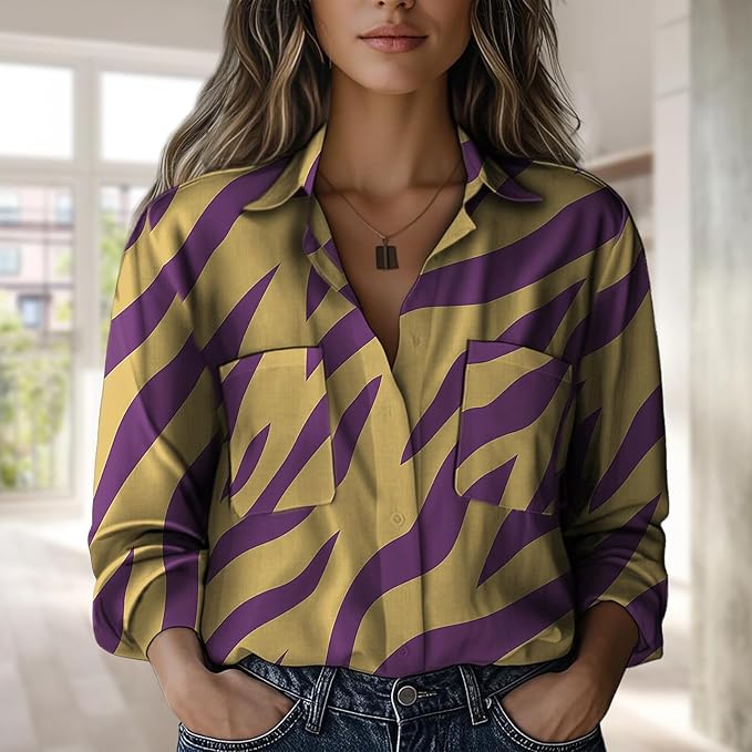 Boho Shirts for Women Vintage Graphic Casual Lightweight Long Sleeve Dressy Gauze V Neck Oversized Beach Top
