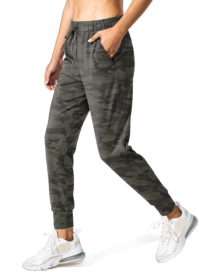 SANTINY Women's Joggers Pants Pockets Drawstring Running Sweatpants for Women Lounge Workout Jogging