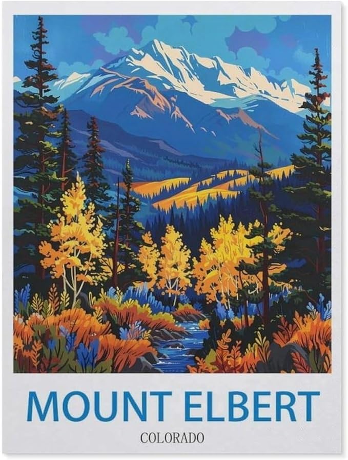 Mount Elbert Colorado，Jigsaw Puzzles 1000 Pieces for Adults, Classic Puzzle Kids Puzzle Challenging and Difficult Puzzles for Adults and Teens（50x70cm）-CI33