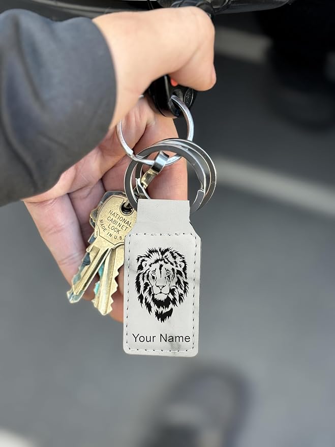 LaserGram Rectangle Keychain, Flag of South Korea, Personalized Engraving Included