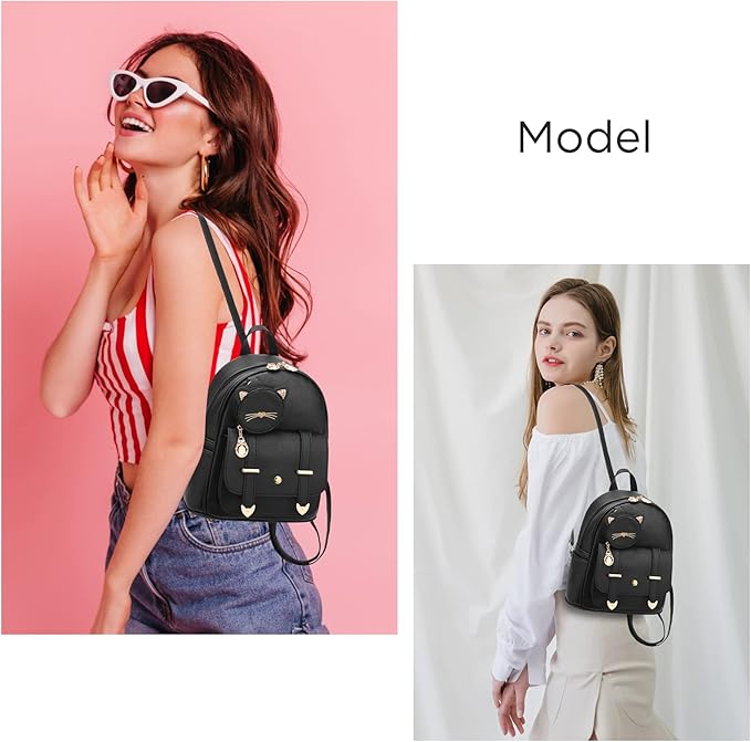I IHAYNER Girls Fashion Backpack Mini Purse Backpack for Women Small Leather Backpack Purse for Teen Girls with Coin Purse | Backpack Purse, with Coin Purse