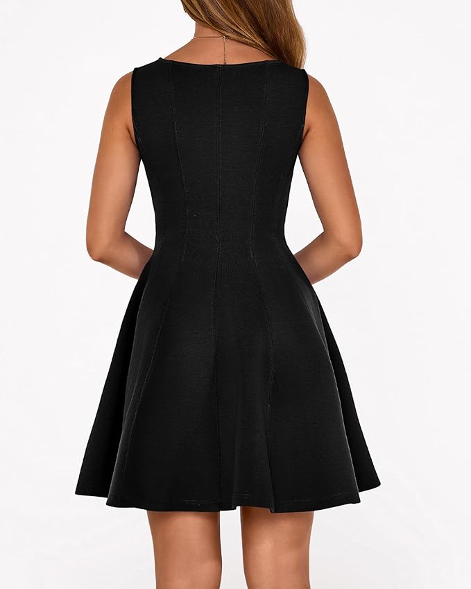 BTFBM Spring Dresses for Women 2026 Elegant Classy A Line Casual Graduation Business Work Party Cocktail Short Dress