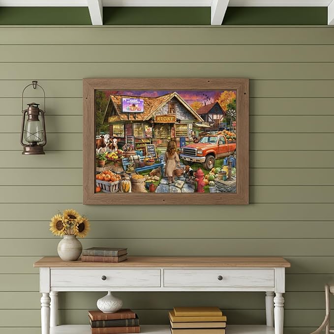Naturelish Town Store Jigsaw Puzzles for Adults 1000 Pieces, Difficult Puzzles Perfect for Game Night, Great Gift Idea, Size 26.65 x 19.25 in