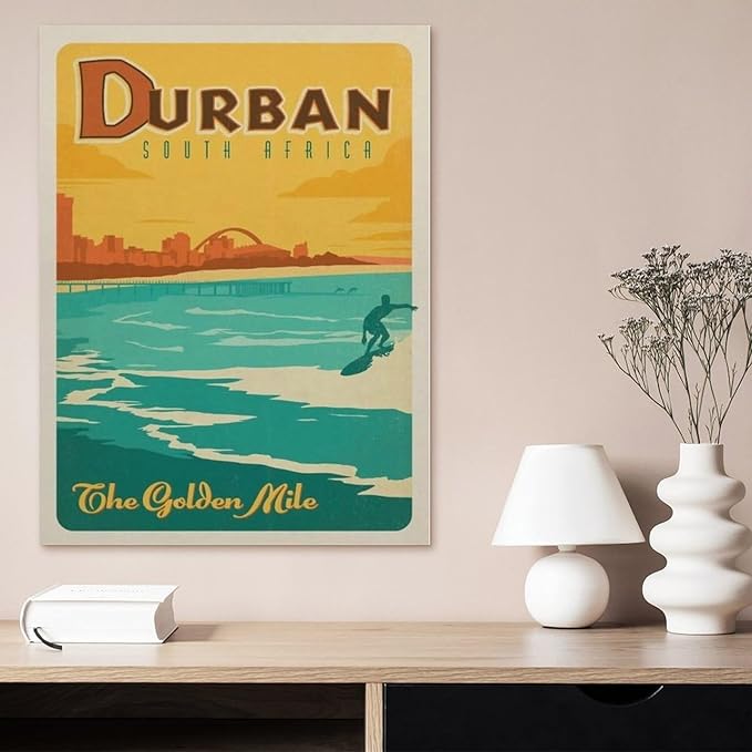 Durban Poster，Puzzle 1000 Pieces Paper Puzzle Adult Children's Educational Toy Family Decompression Game（38x26cm）-BL49