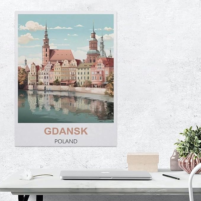 Jigsaw Puzzle 1000 Piece，Gdansk Poland，Adult Puzzle DIY Kit Paper Puzzle Modern Home Decor Unique Gift（50x70cm）-BJ7