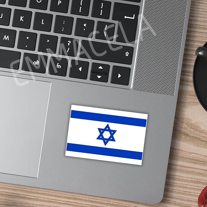 (3PCS) Israel Flag stickers, Countries Flag Stickers - Waterproof Vinyl Decals For Laptops, Tumblers, Water Bottles, Books, Scrapbooks, Size 3 x 2 Inch