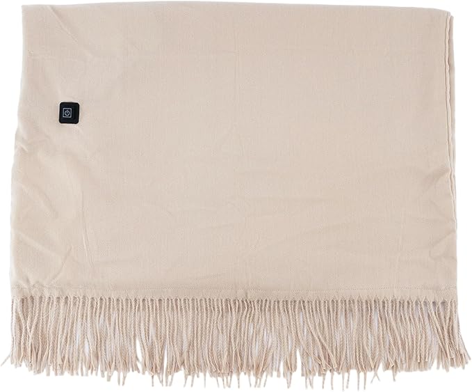 Heated Shawl Wraps for Women, 27x79inch 3 Gear Temperature Soft Warm Wearable Heated Blanket, Blankets Scarf for Winter Home Office(Khaki)