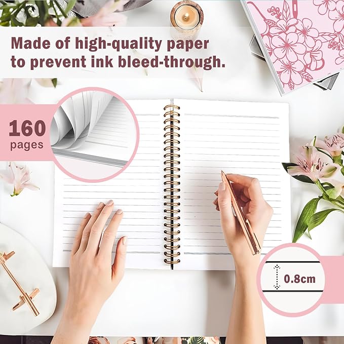 Lacama Nurse Gifts, Pink Nurse Notebook Journal for Women, Gifts for Nurses, Christmas Gift, Nursing School Essentials, Notebook for School Office Supplies 5.5x8.3 In