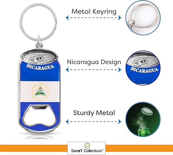 Beer Bottle Opener Keychain - Set of 3 (Nicaragua)