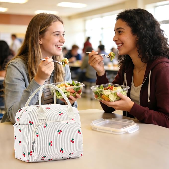 Lunch Box for Women Insulated Lunch Bag Women Adult Cute Lunch Bags Reusable Lunchbox Cooler Tote Bag for Work Picnic