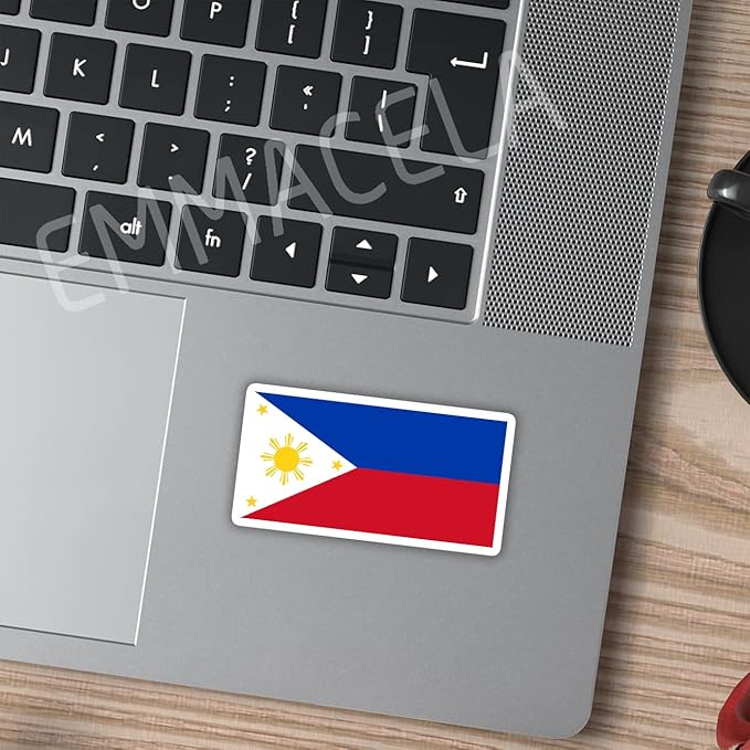 (3PCS) Philipines Flag stickers, Countries Flag Stickers - Waterproof Vinyl Decals For Laptops, Tumblers, Water Bottles, Books, Scrapbooks, Size 3 x 1.6 Inch
