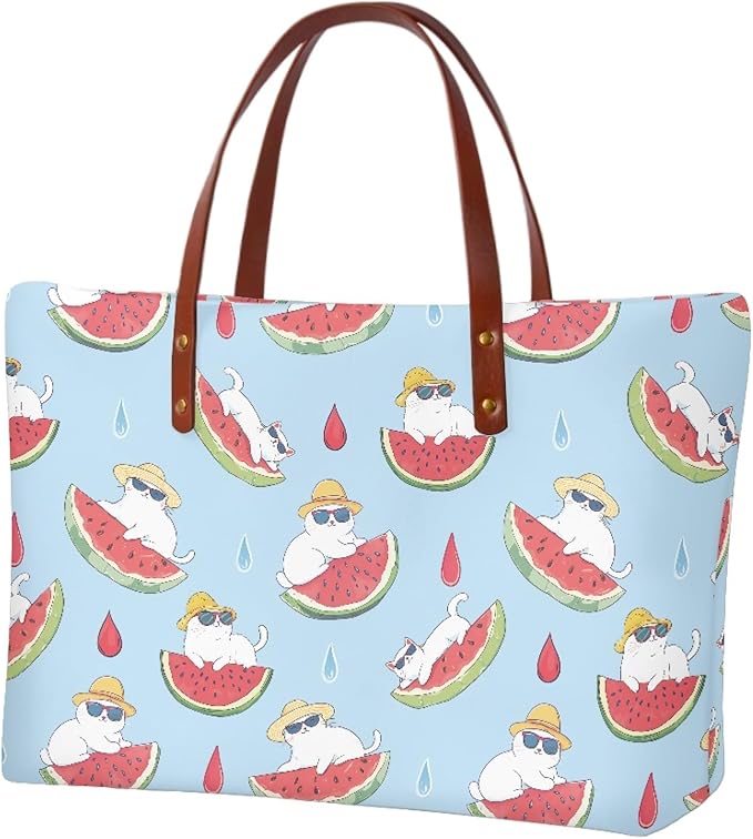 Womens Zip Up Tote Handbag Daisy Print Large Capacity Tote Purse Handbag Big Tote Bag Purse For Work Laptop