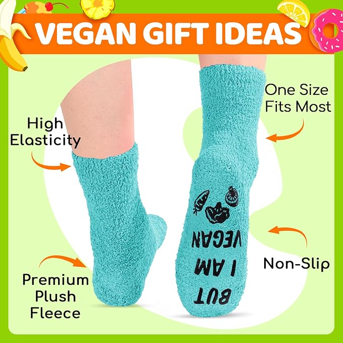 HAPPYPOP Fuzzy Gifts for Women Men - Book K-pop Divorce Inspirational Vegan Scary Film Socks