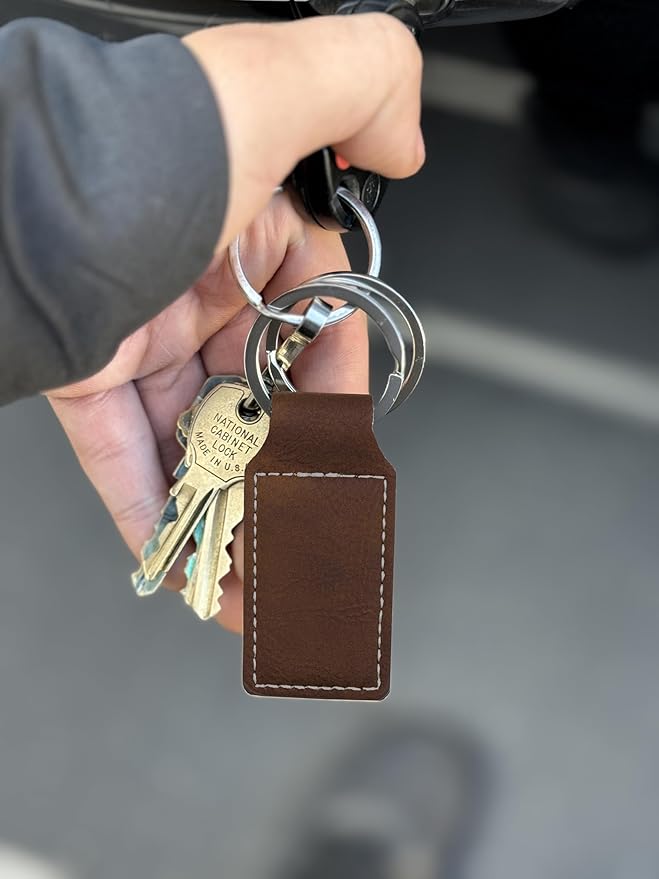 LaserGram Rectangle Keychain, Flag of South Korea, Personalized Engraving Included