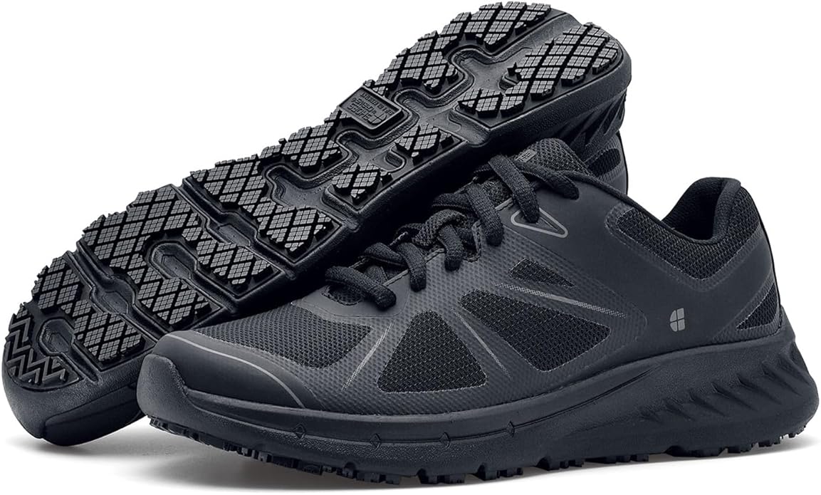 Shoes for Crews Women's Slip-Resistant Work Sneakers - Comfortable, Lightweight, Water-Resistant & Non-Slip Safety Shoes for Women - Ideal for Food Service, Healthcare, Retail & More - Vitality II
