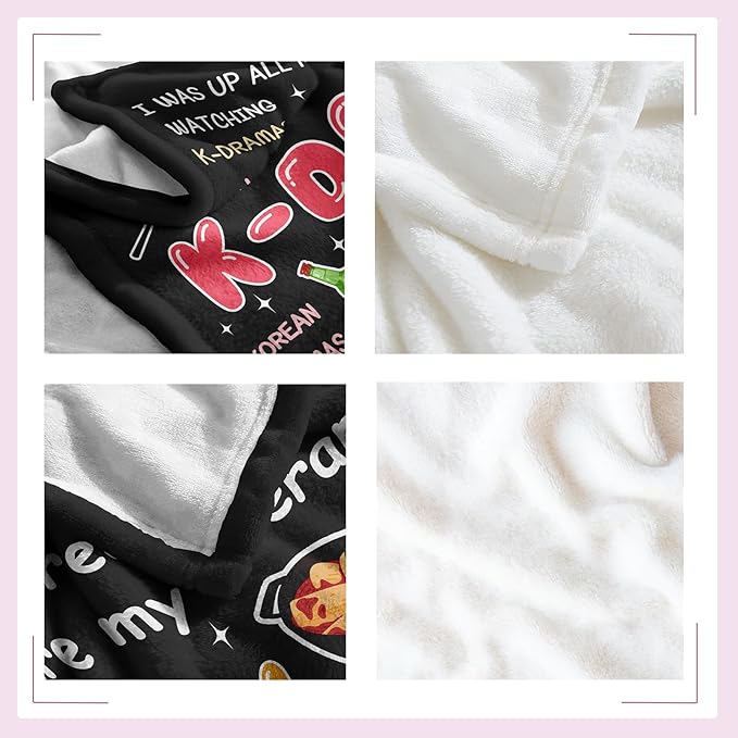 Loxezom Korean Drama Gifts, Kpop/Kdrama Merch, K Drama/K Pop Gifts for Women Teen Girl, Korean Kdrama Gift Blanket 50"X60"