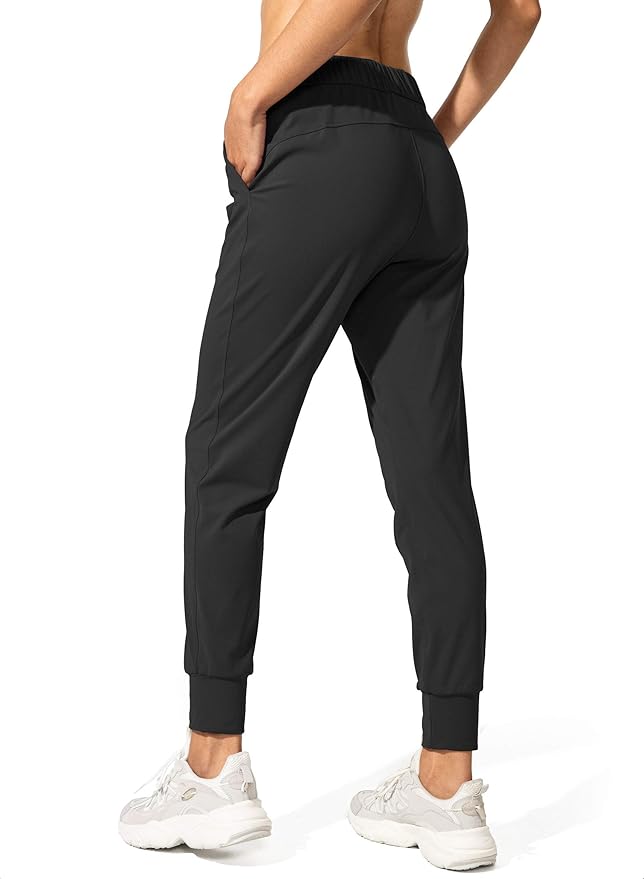 SANTINY Women's Joggers Pants Pockets Drawstring Running Sweatpants for Women Lounge Workout Jogging