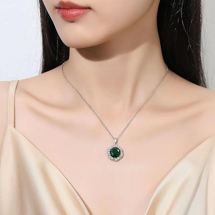kai bao city 4pcs Set large size Zirconia Flower Pendant Necklace Earrings Ring Tennis Bracelet Set Silver Crystal Fashion Adjustable Jewelry for Women Wife Party Prom Wedding Gifts