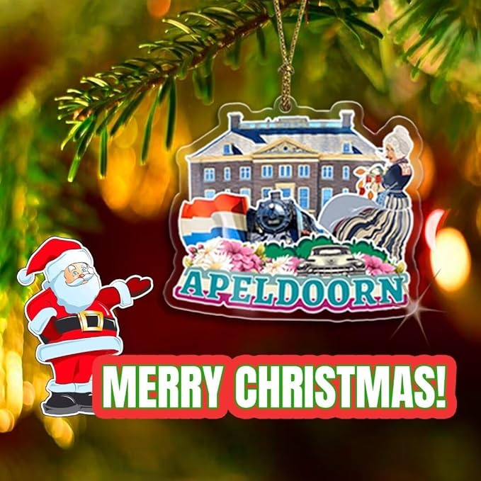 Jeju South Korea Christmas Ornament Transparent Acrylic Double Sided Tree Decoration Pendant Travel Souvenir Tourist Collection Personalized Car Backpack Accessories -4599