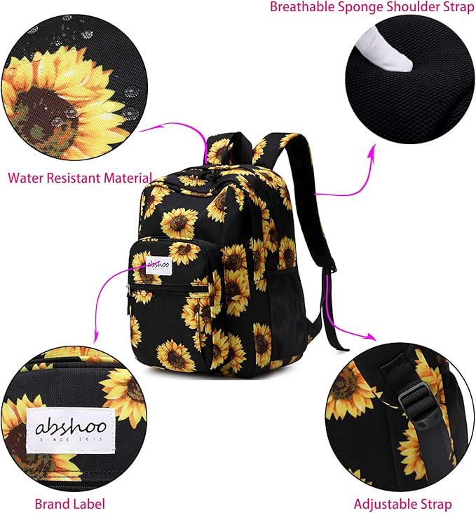 abshoo Classical Basic Travel Backpack For School Water Resistant Bookbag | For School, For School
