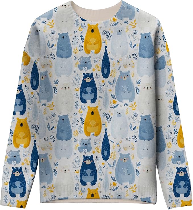 LIZALIG Women's Fall Christmas Snowman Sweater Long Sleeve Crewneck Pullover Festive Holiday Winter Outfit for Parties