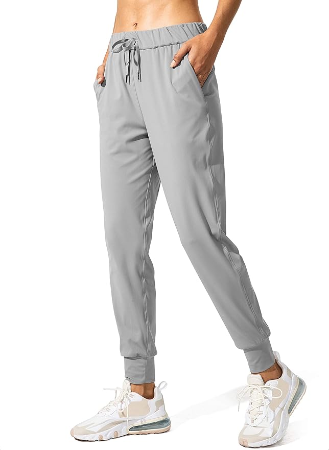 SANTINY Women's Joggers Pants Pockets Drawstring Running Sweatpants for Women Lounge Workout Jogging