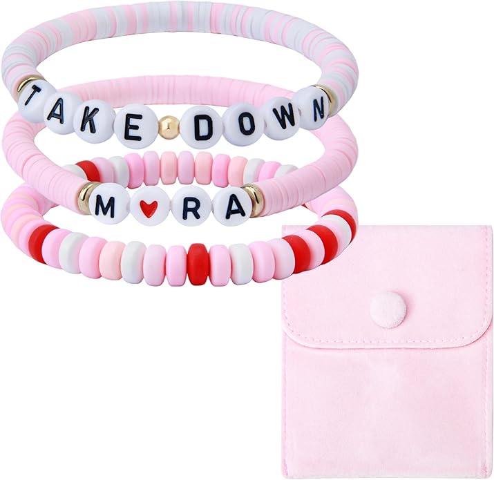 J6&H6 3 Pcs KPop Merch Bracelets Set, K-Pop Stuff Fans Cosplay Merchandise Gifts Outfit Costume Accessories Friendship Jewelry for Birthday Christmas Stocking Stuffers Party Favors
