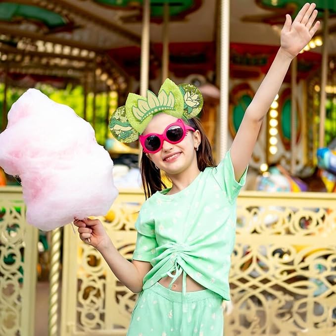 HAMUTH Mouse Ears Headband,Princess Headbands for Women Girls Boys,Princess Decorations for Party Trip Parks Cosplay Costume Accessories