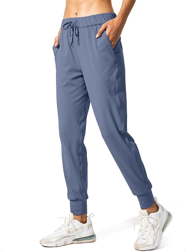 SANTINY Women's Joggers Pants Pockets Drawstring Running Sweatpants for Women Lounge Workout Jogging