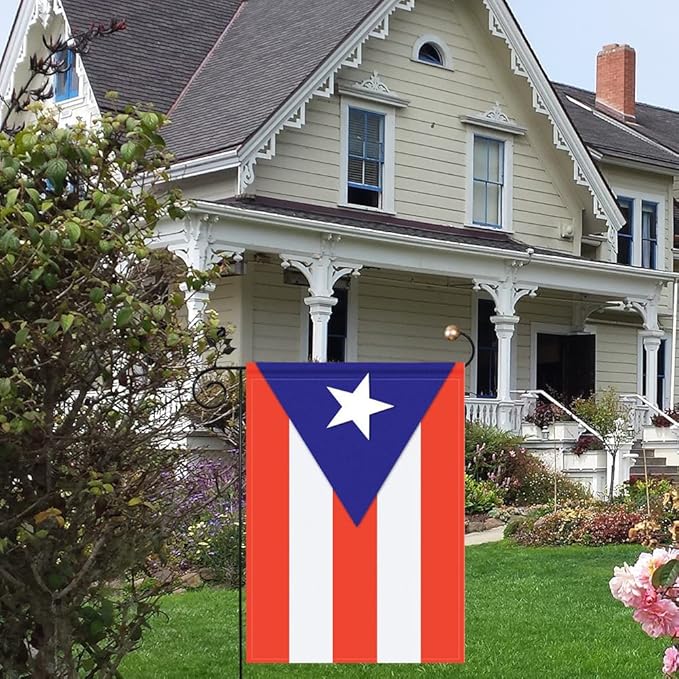 Puerto Rico Flag Puerto Rican Flag, Small Puerto Rican Garden Flags for Yard Patio Porch Independence Day Patriotic Festival Outdoor Decorations