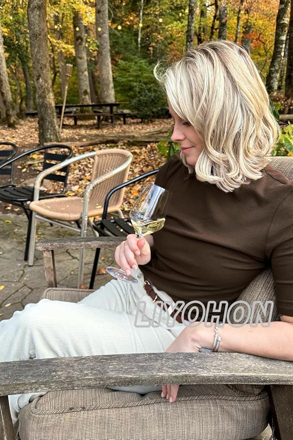 LIYOHON Womens Tops Dressy Casual Mock Turtleneck Business Short Sleeve T Shirts Going Out Tops 2026