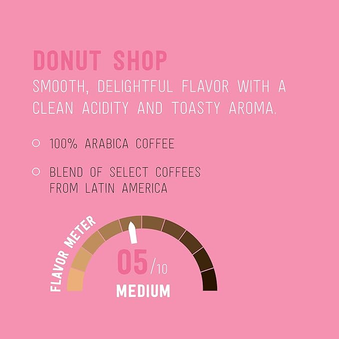 Amazon Brand - Happy Belly Medium Roast Coffee Pods, Donut Style, Compatible with Keurig 2.0 K-Cup Brewers, 100 Count (Pack of 2)