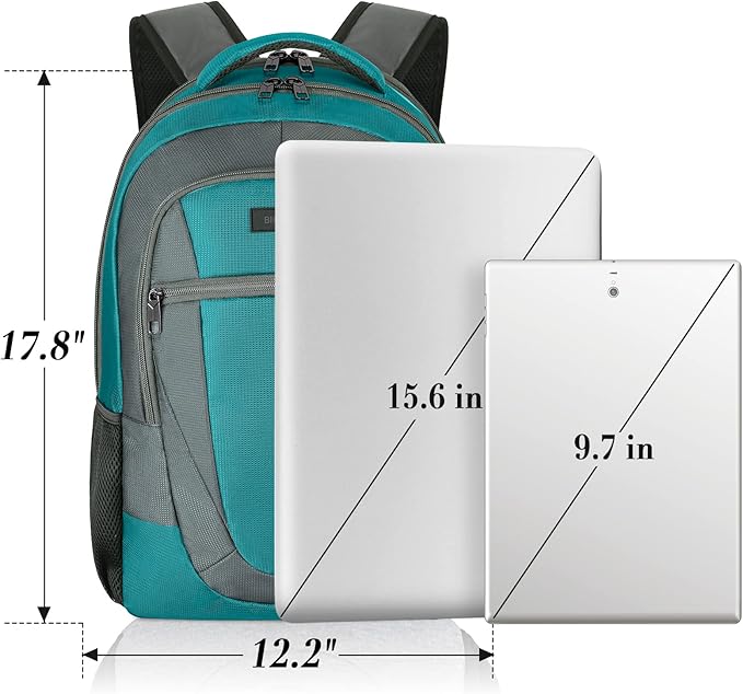 BIKROD Travel Laptop Backpack for Men and Women, Backpacks for School Teen Boys, Business Anti Theft Slim Durable Back Pack with USB Charging Port, Adult Computer Bag Gift 15.6 IN Laptop
