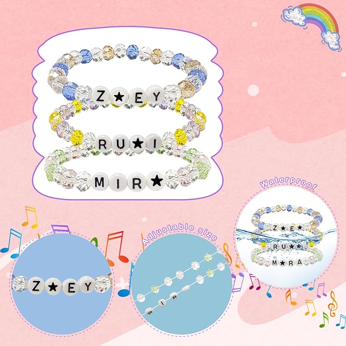 Annymall Korea-Pop Inspired Merch toys Bracelets Sets for Women, Korea-Pop Bracelet Friendship Jewelry, for Huntrix Merchandise for Rumi Mira Zoey Fans Christmas Gifts Cosplay Outfits Decor