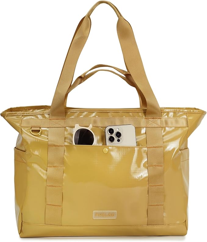 Tote Bag for Women, Lightweight Beach Bag with Laptop Pocket for Teacher Nurse, Travel Shoulder Handbag for College