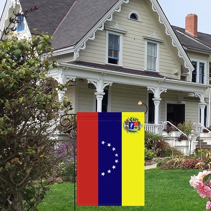 Venezuela Flag Venezuelan Flag, Small Venezuelan Garden Flags for Yard Patio Porch Independence Day Patriotic Festival Outdoor Decorations