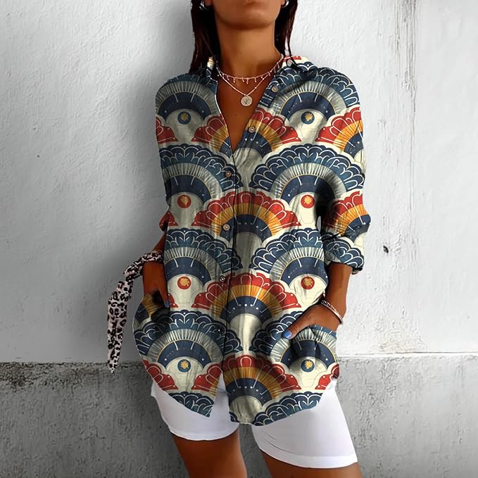 Fashion Summer Shirts Oversized V Neck Basic Vintage Floral Graphic Dressy Button Down Stylish Hawaiian Holiday Outfits