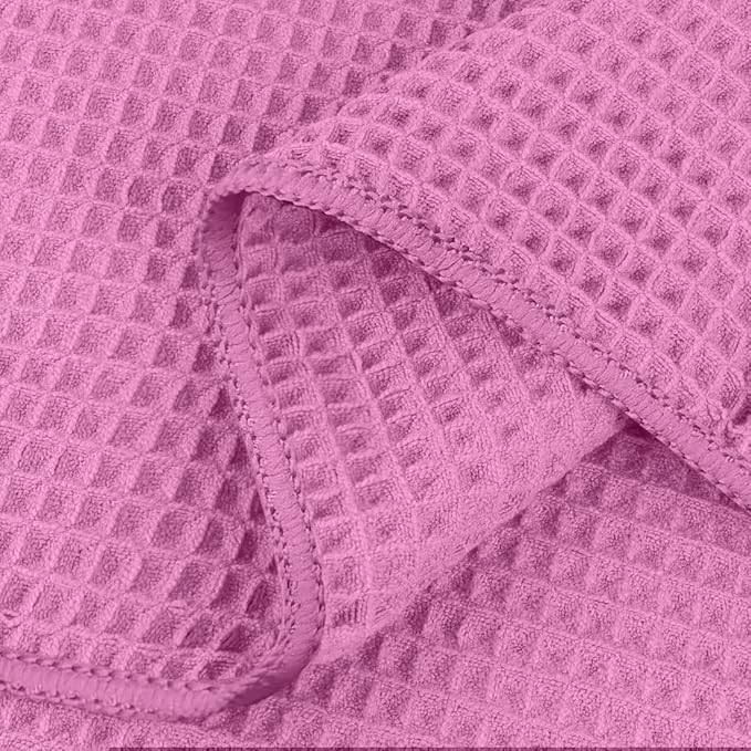 HOMEXCEL Multicolor Waffle Washcloths Towels 10 Pack, Premium Microfiber Face Towels, Ultra Soft, Lightweight Highly Absorbent Quick Dry Washcloths for Bathroom, Gym, Shower 12 x 12 Inch