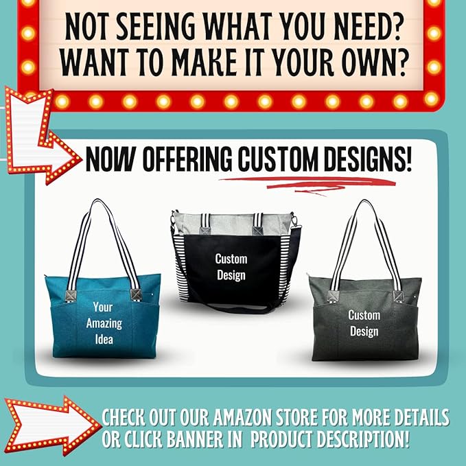 Brooke & Jess Designs Teacher Tote Bag for Work - Teacher Handbag Gifts for Women, Teacher Bag Best Teacher Appreciation Gift