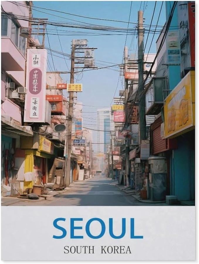 1000 Piece Jigsaw Puzzle，Seoul South Korea，Adults Children Paper Toy Educational Game（38x26cm）-CO5