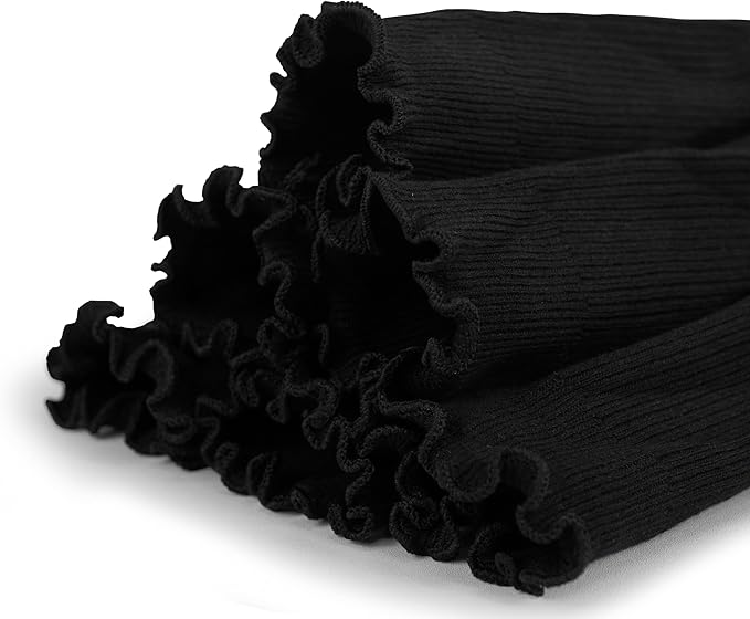BomKinta Ruffle Socks Women - Turn-Cuff Frilly Sock - Lightweight Cotton Socks