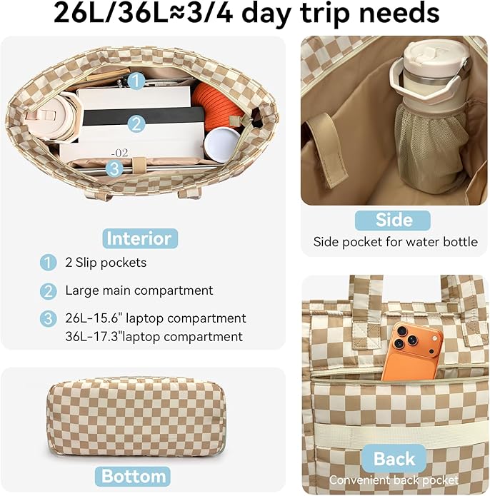 Puffer Tote Bag for Women, Lightweight Puffy Shoulder Bag with Handbag for Travel, Work, Gym, Laptop Bag for Nurse Teacher