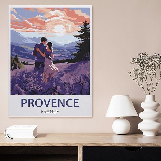 Provence, France，Jigsaw Puzzles for Adults 1000 Piece, Classic Puzzle Teens Boys Girls Puzzles Sturdy Tight Fitting Pieces,Letters On Back for Ideal Challenging and Gift（50x70cm）-BF32