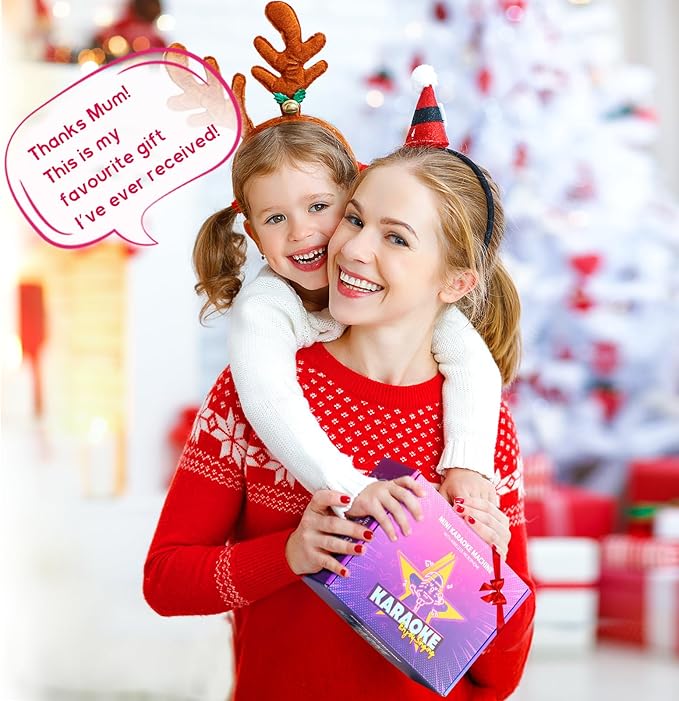 YLL Karaoke Machine for Kids, Portable Mini Speaker with 2 Wireless Microphones, 2026 Top Toys Birthday Gifts for Girls 3, 4, 5, 6, 7, 8, 9, 10, 12+ Years Old Toddler Party Grandkids Present (Rose)