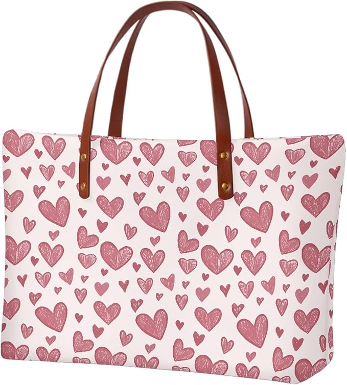 Womens Zip Up Tote Handbag Daisy Print Large Capacity Tote Purse Handbag Big Tote Bag Purse For Work Laptop