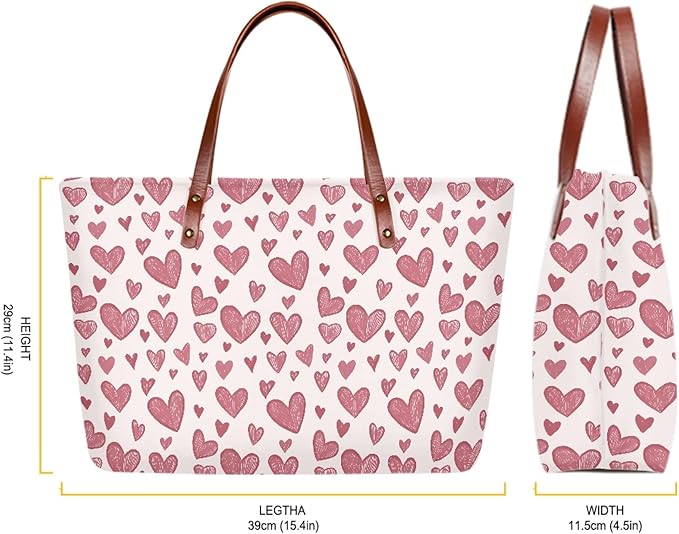 Womens Zip Up Tote Handbag Daisy Print Large Capacity Tote Purse Handbag Big Tote Bag Purse For Work Laptop