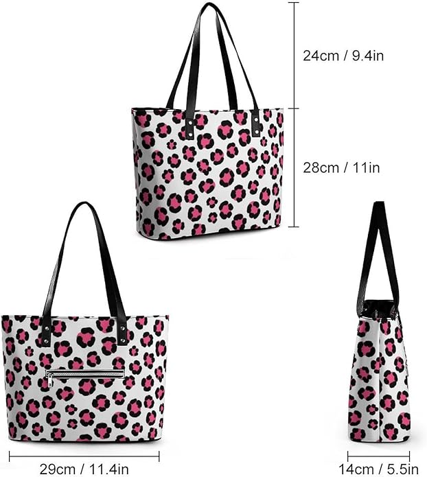 Fashion Leather Tote Bag Travel Work Daily Essentials Handbag Unisex Handbag